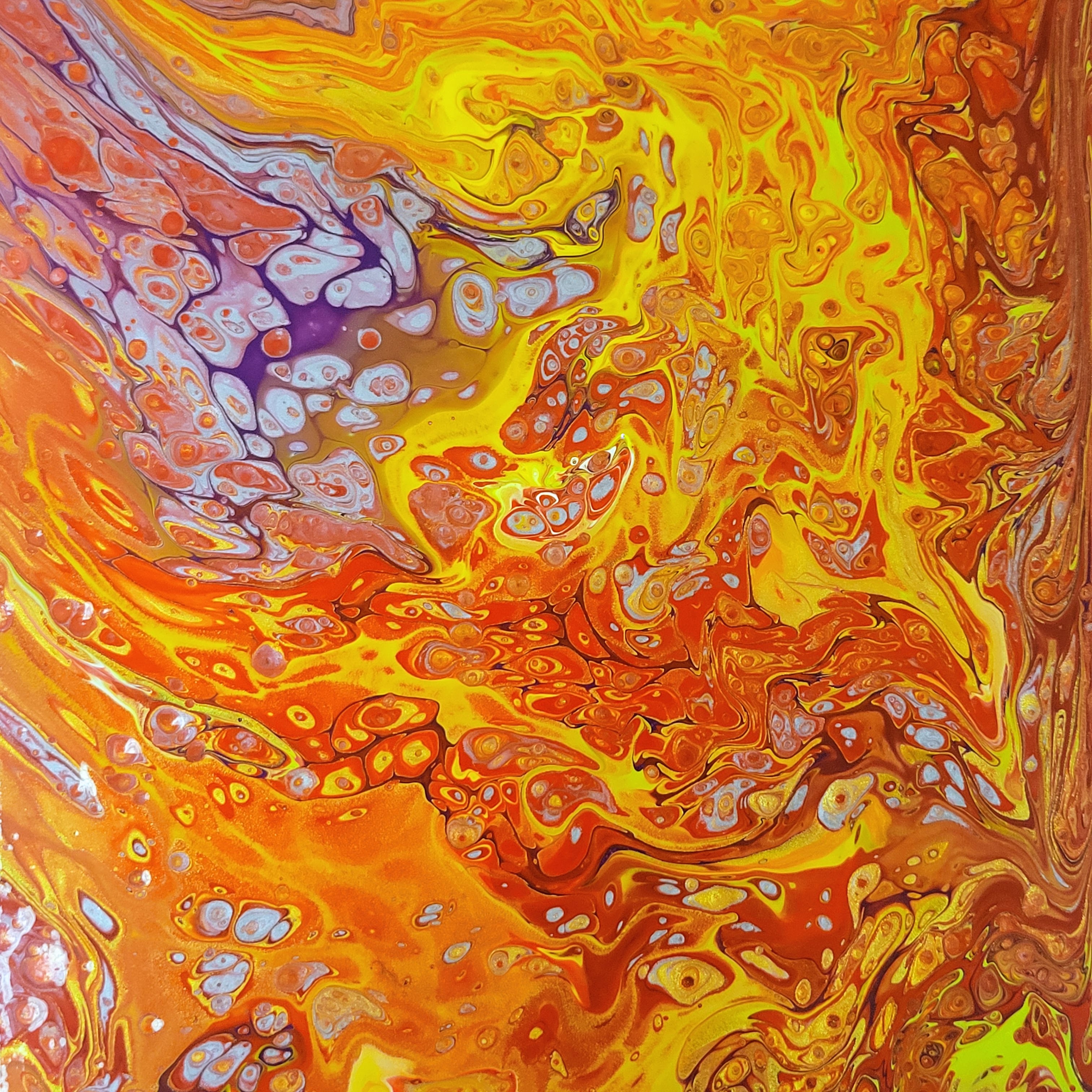 Pour painting created at a Great Life workshop